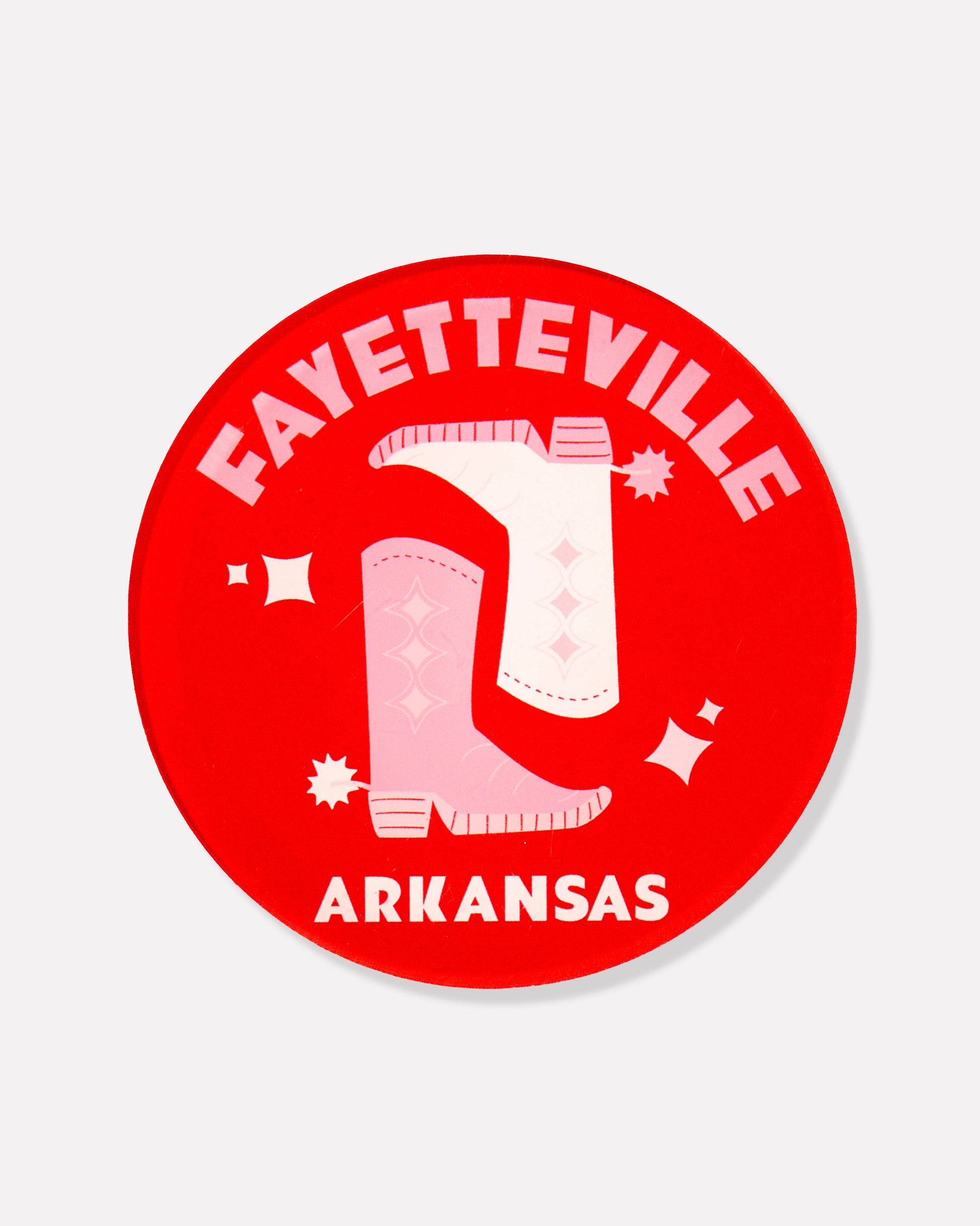 Fayetteville, Arkansas Acrylic Drink Coaster