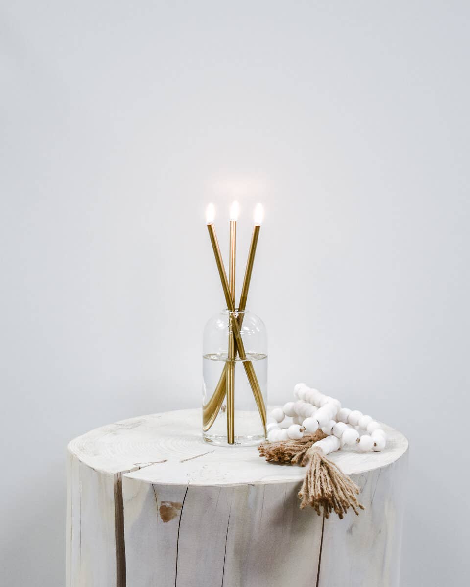 Gold Everlasting Candle – Reusable Steel Candles [x1 Pack]