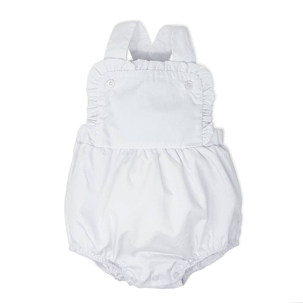 White Ruffle Sunsuit