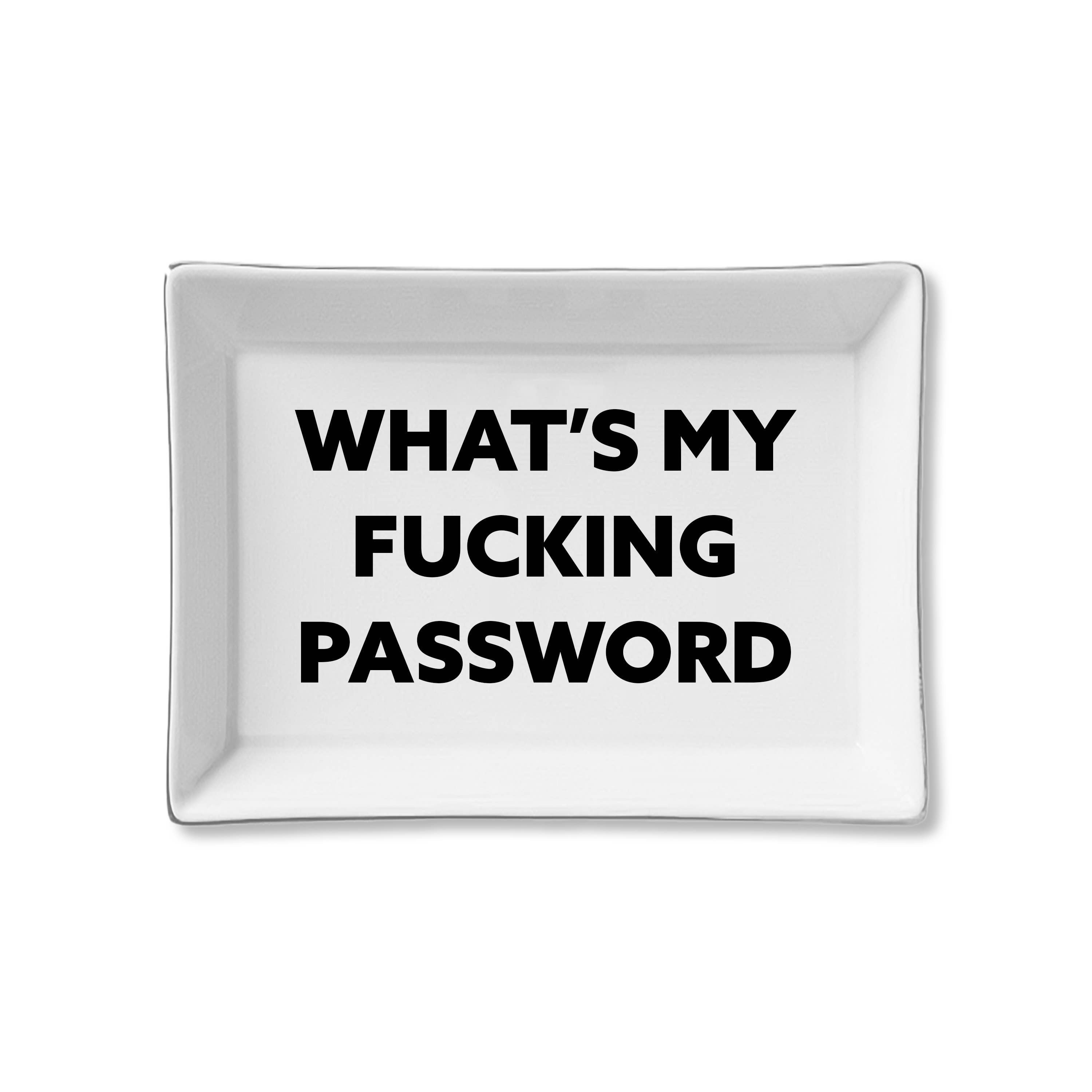 Ceramic Tray - What is My F... Password
