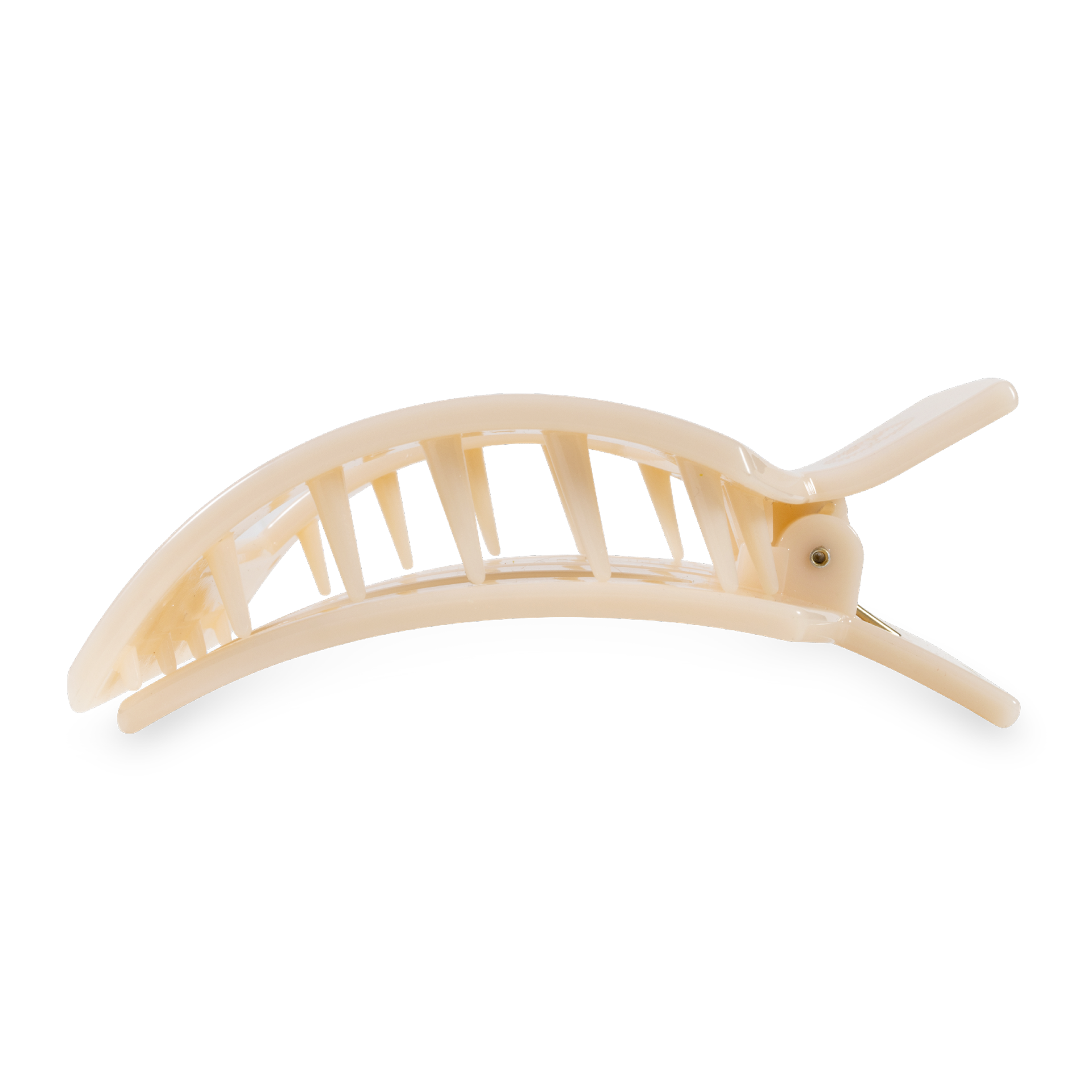 Square Flat Hair Clip | Large | Almond Beige