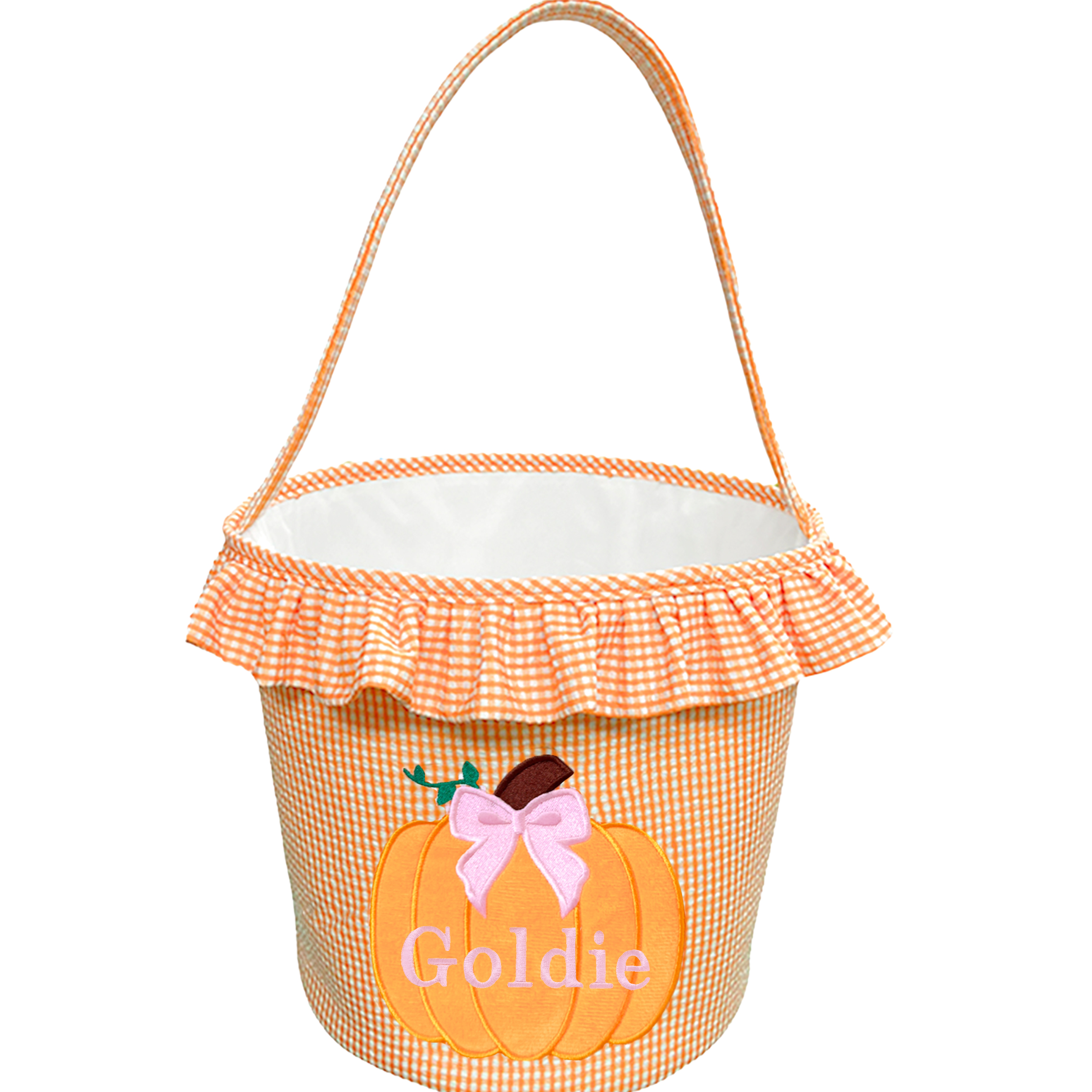 Halloween Ruffled Pumpkin Tote