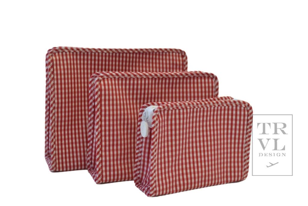Roadie Large - Gingham Red *trvl Deal