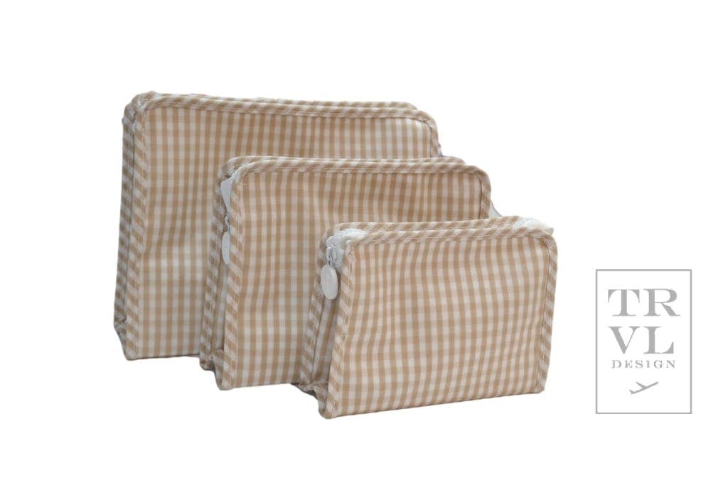 Roadie Small - Gingham Khaki