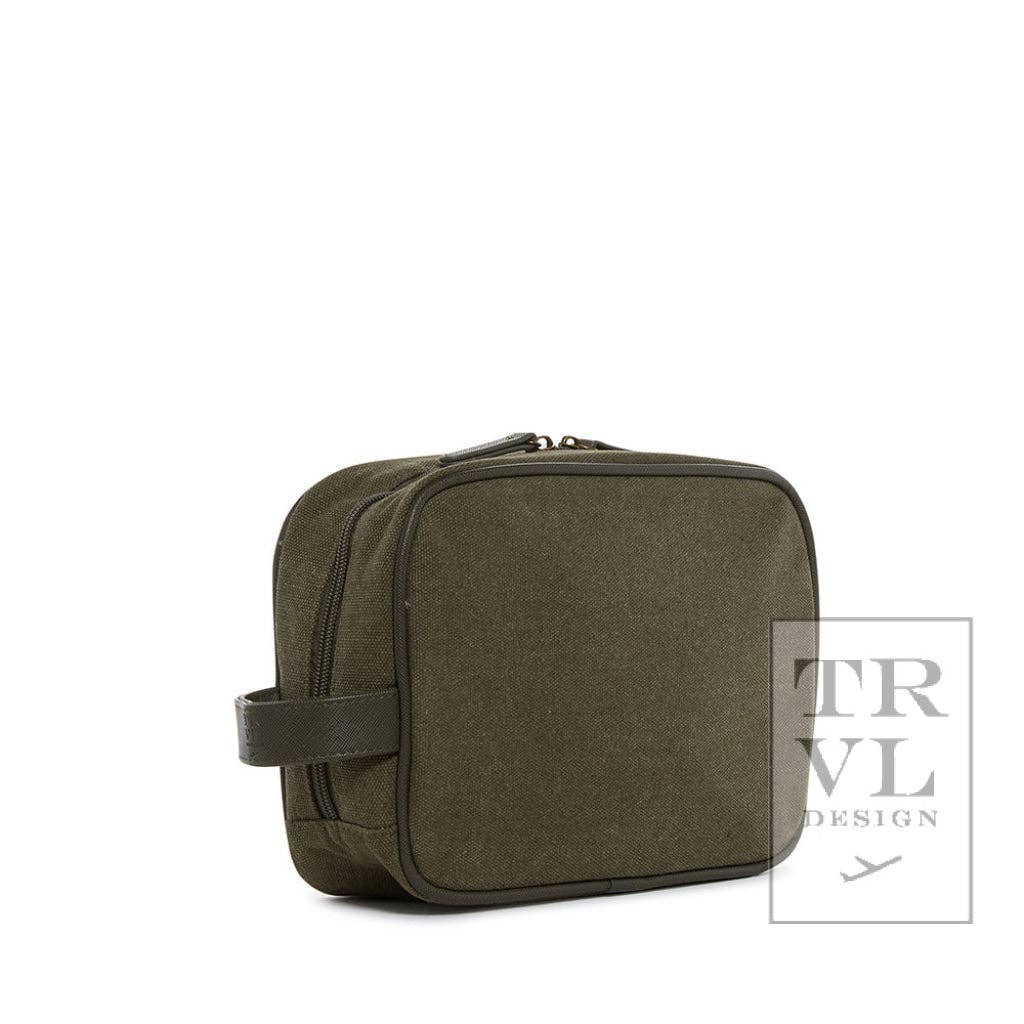 Men's Kit Case - Toiletry Bag Coated Canvas Cactus