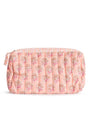 Layla Quilted Cosmetic   Pink   10x6x5