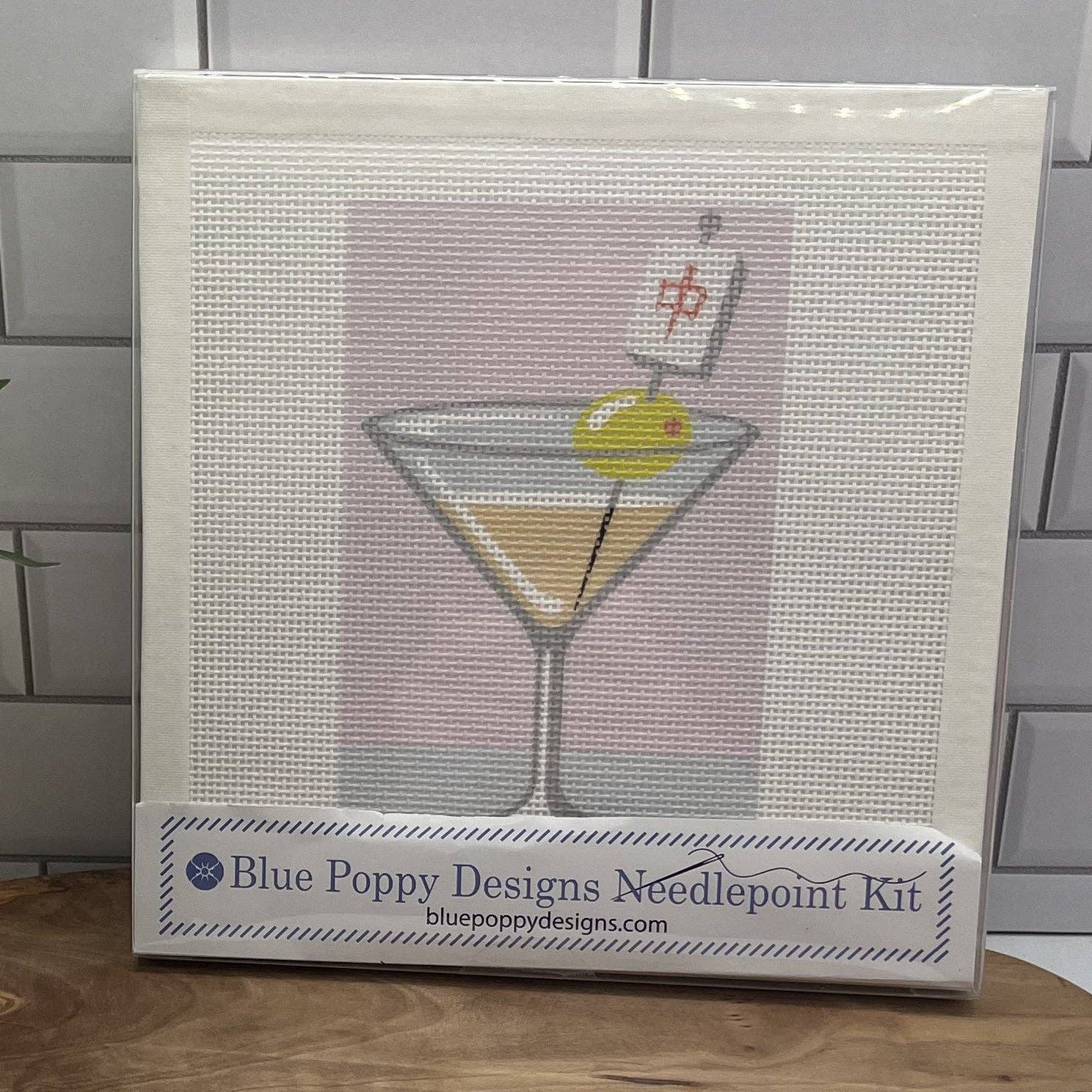 Mahjong Martini Needlepoint Design