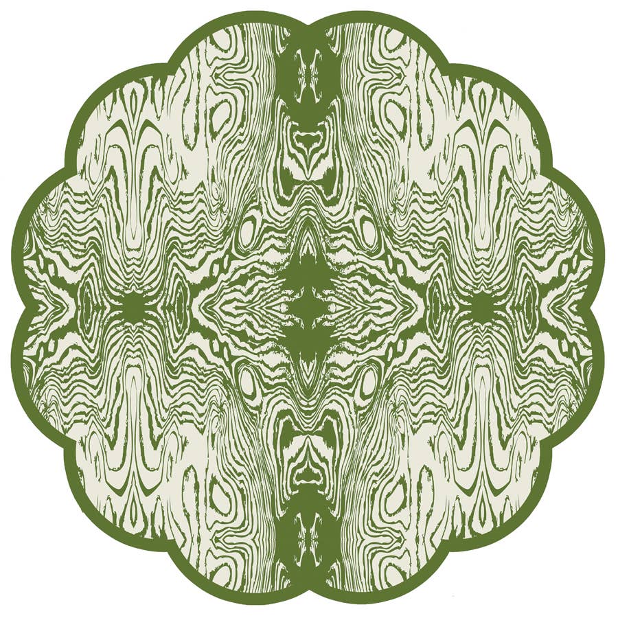 Green Wood x Cotton & Quill Paper Placemats | Set of 24