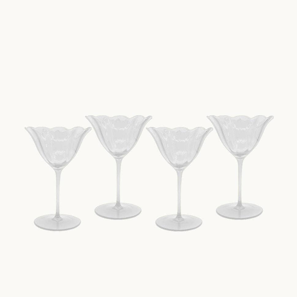 Lily clear wine glasses (set of 4)