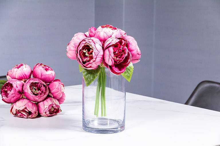 Full Peony Bouquet - 10"H