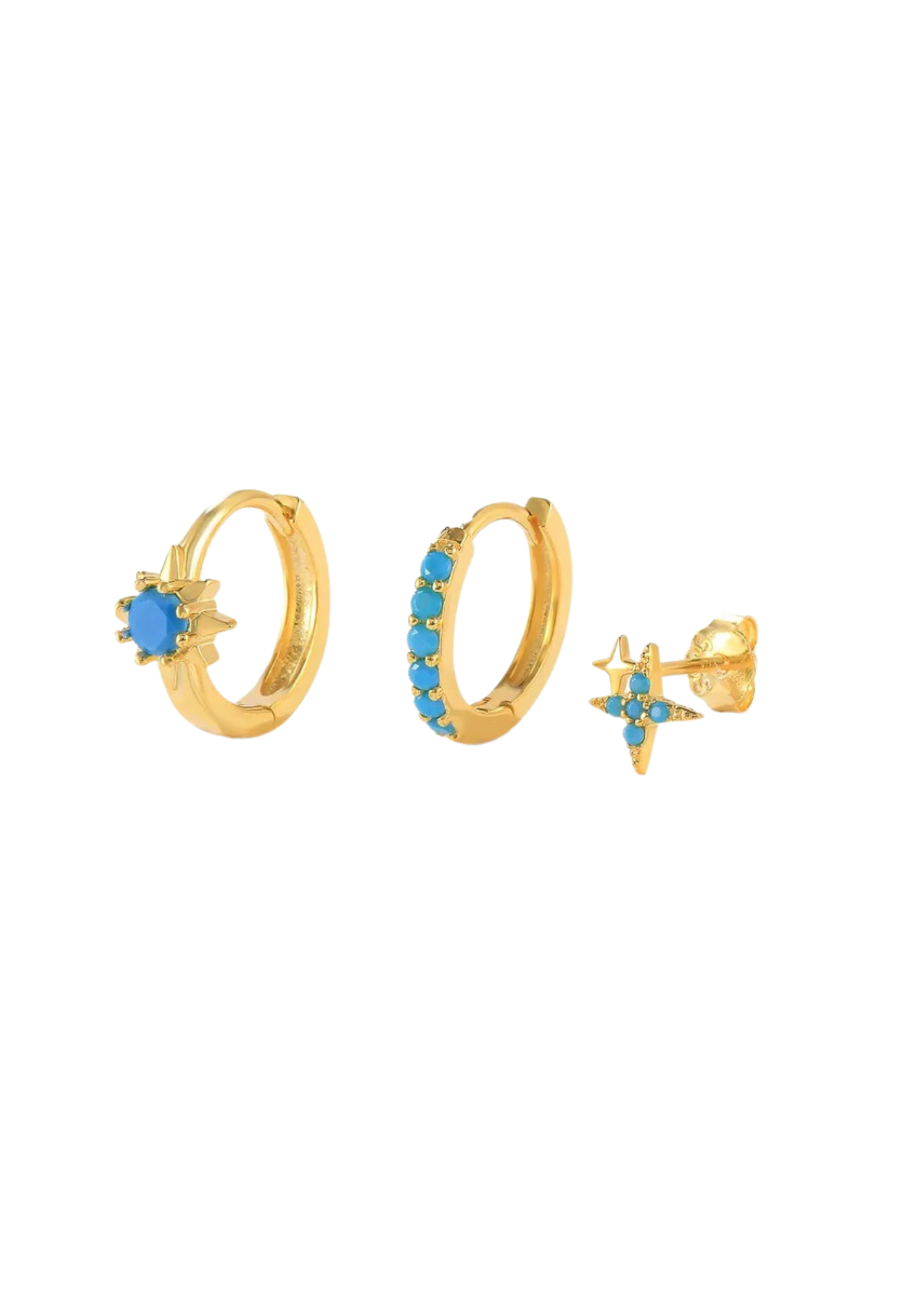 Turquoise Starburst Trio Set