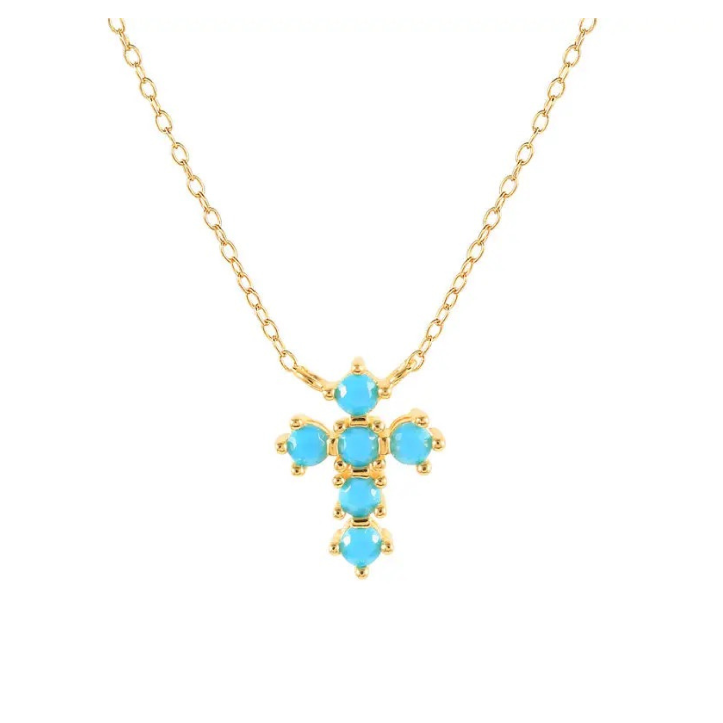 Turquoise Cross Necklace