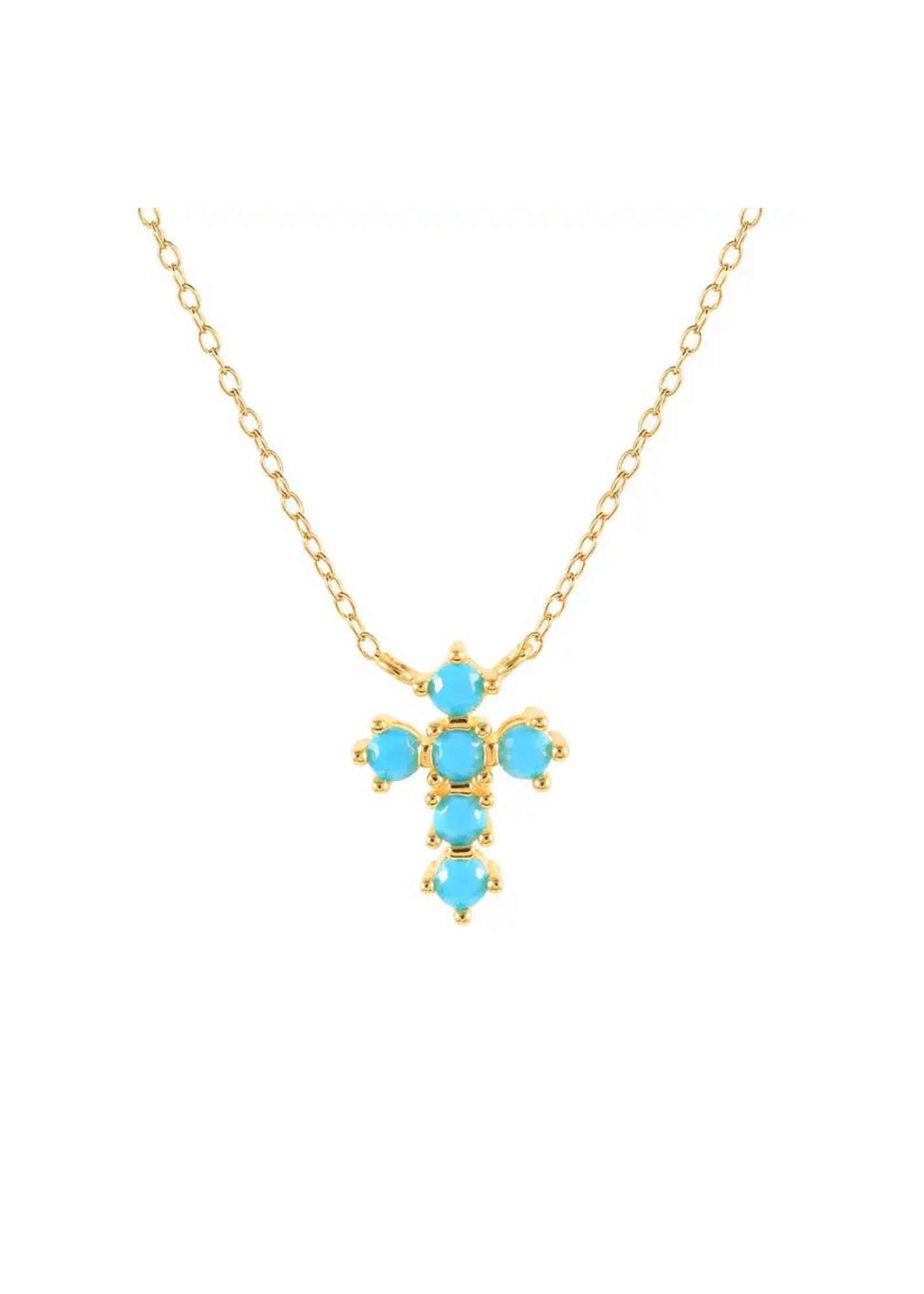 Turquoise Cross Necklace