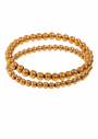 M/L Gold Beaded Bracelet Stack