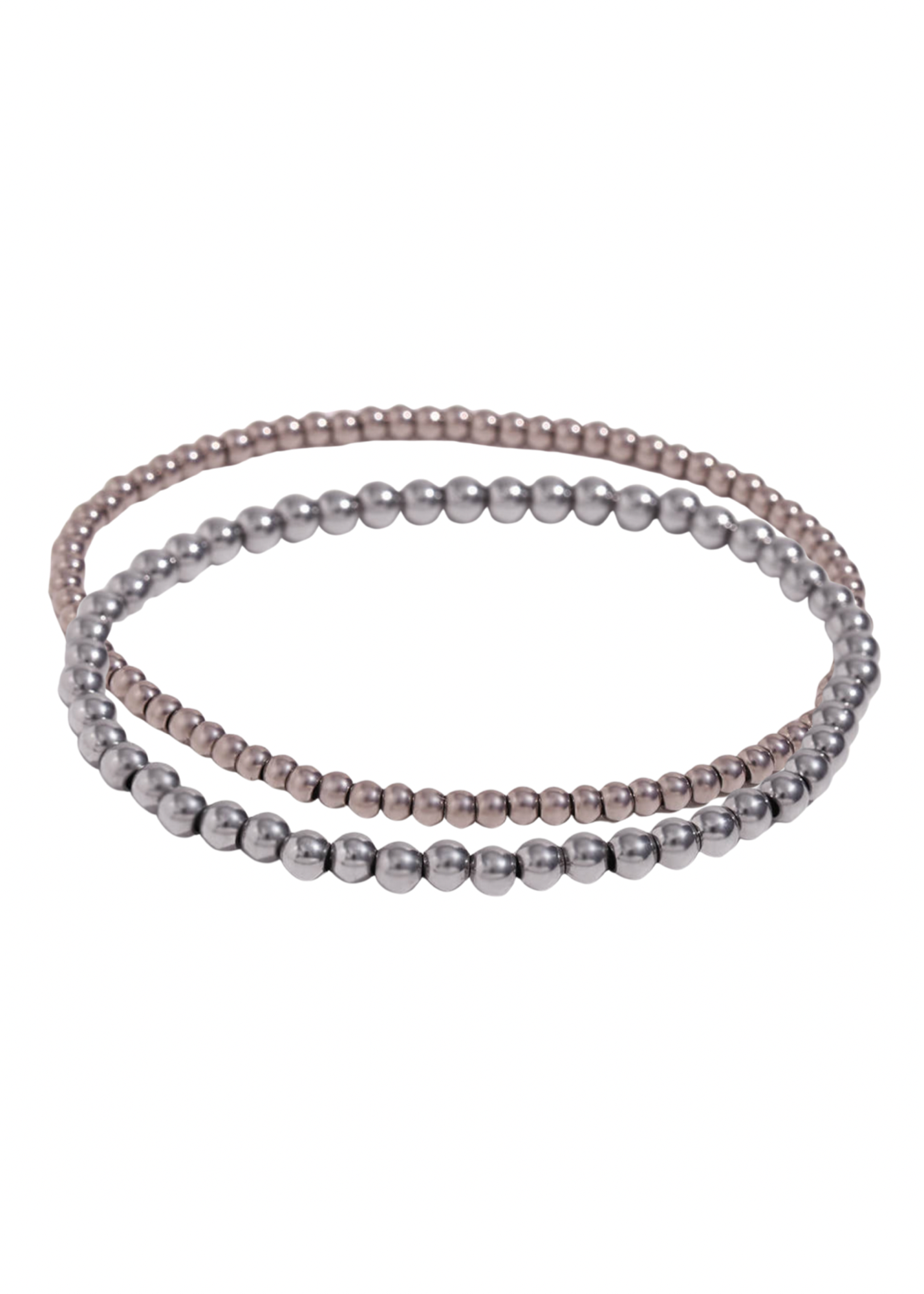 S/M Gold Beaded Bracelet Stack