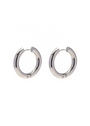 Silver Huggie Hoops