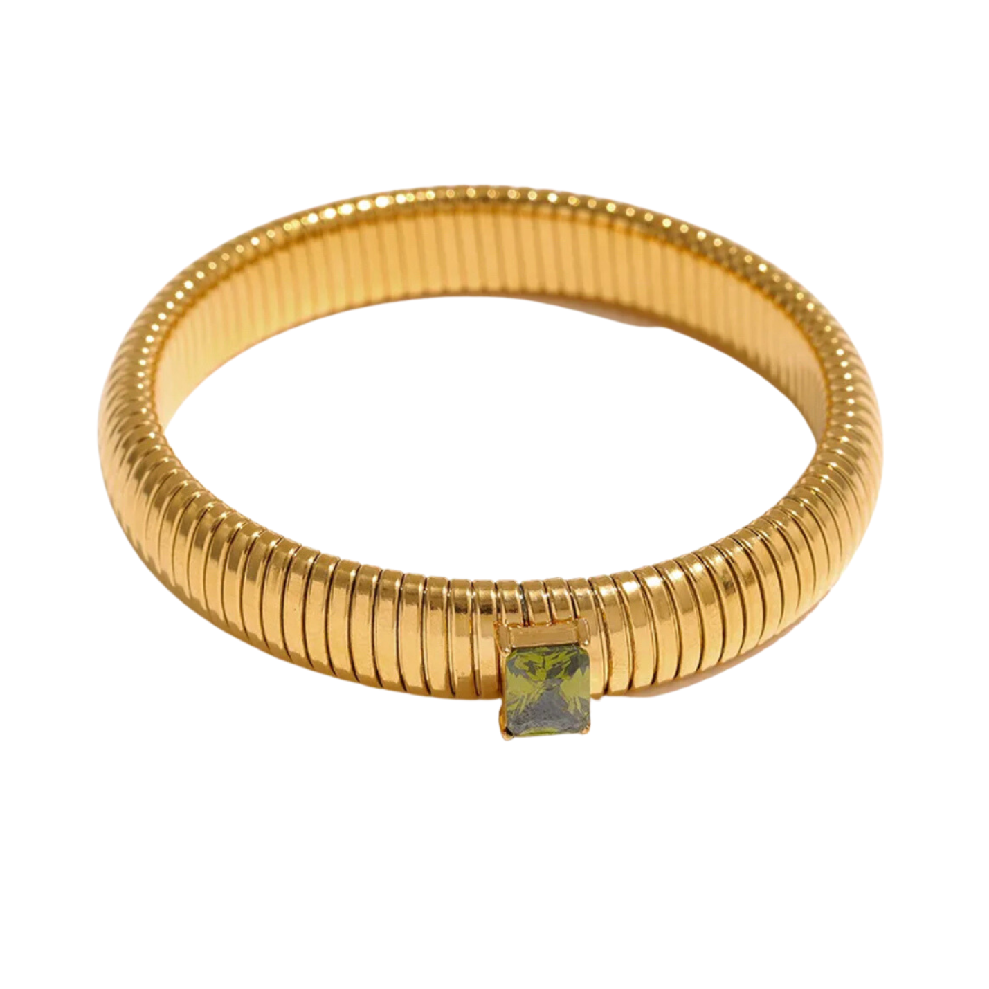 Green Tube Bracelet