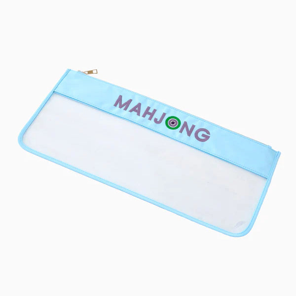 Light Blue Stitched Mahjong Bag