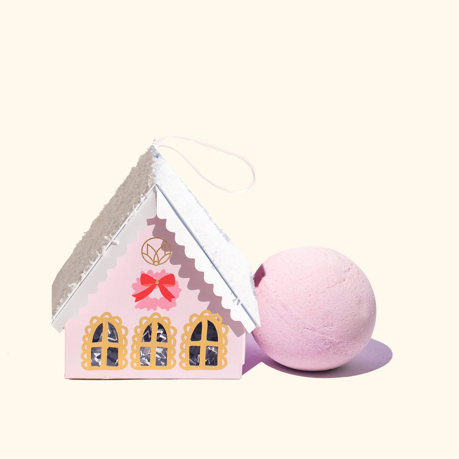 Pink Christmas Village Bath Balm