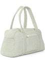 Quilted Duffle Bag Sage Green Stripe - TRVL
