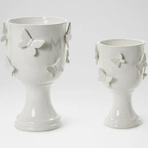 Large Butterfly Pedestal Cachepot