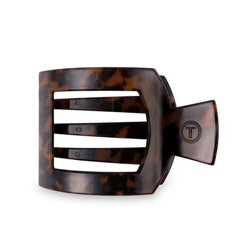 Tortoise Flat Square Hair Clip