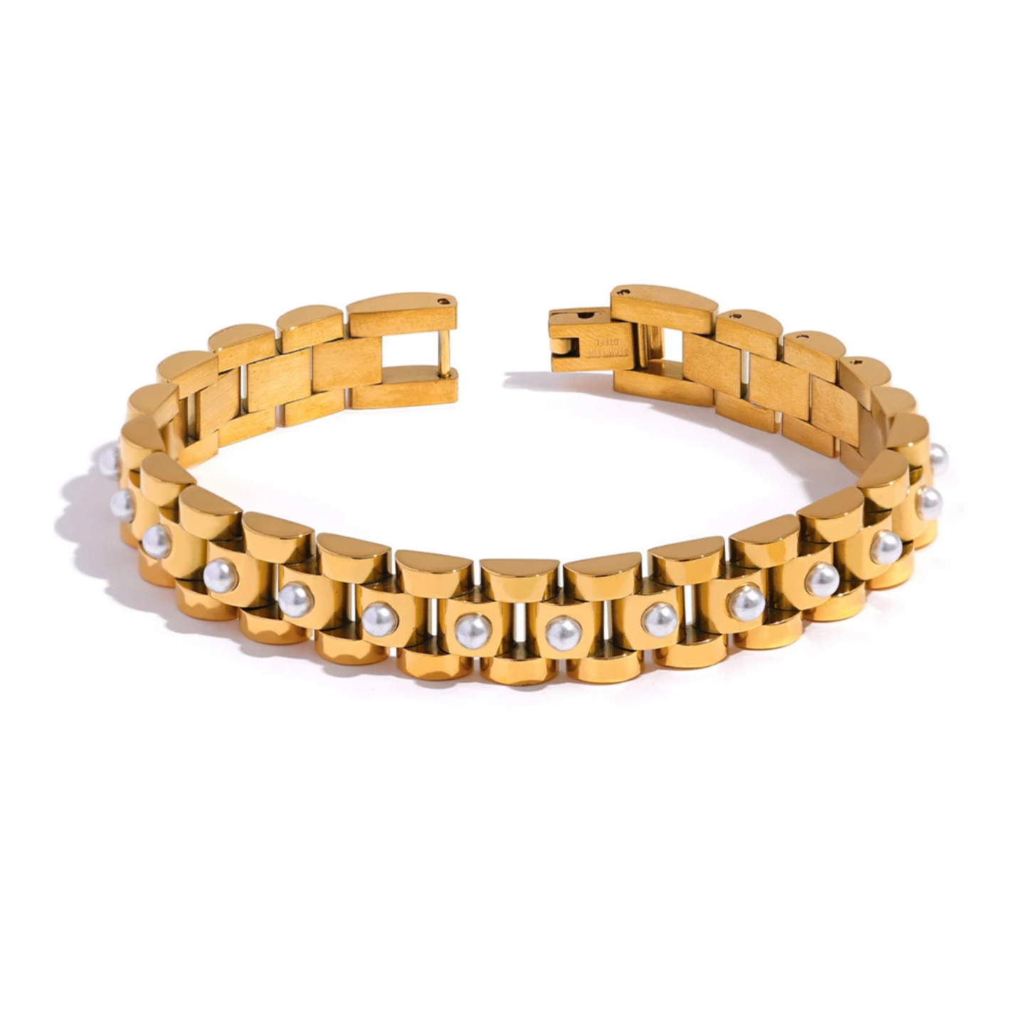 Pearl Wristwatch Chain Bracelet