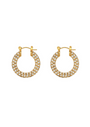 Cara Huggie Hoops large