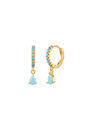 Water Drop Turquoise Huggies