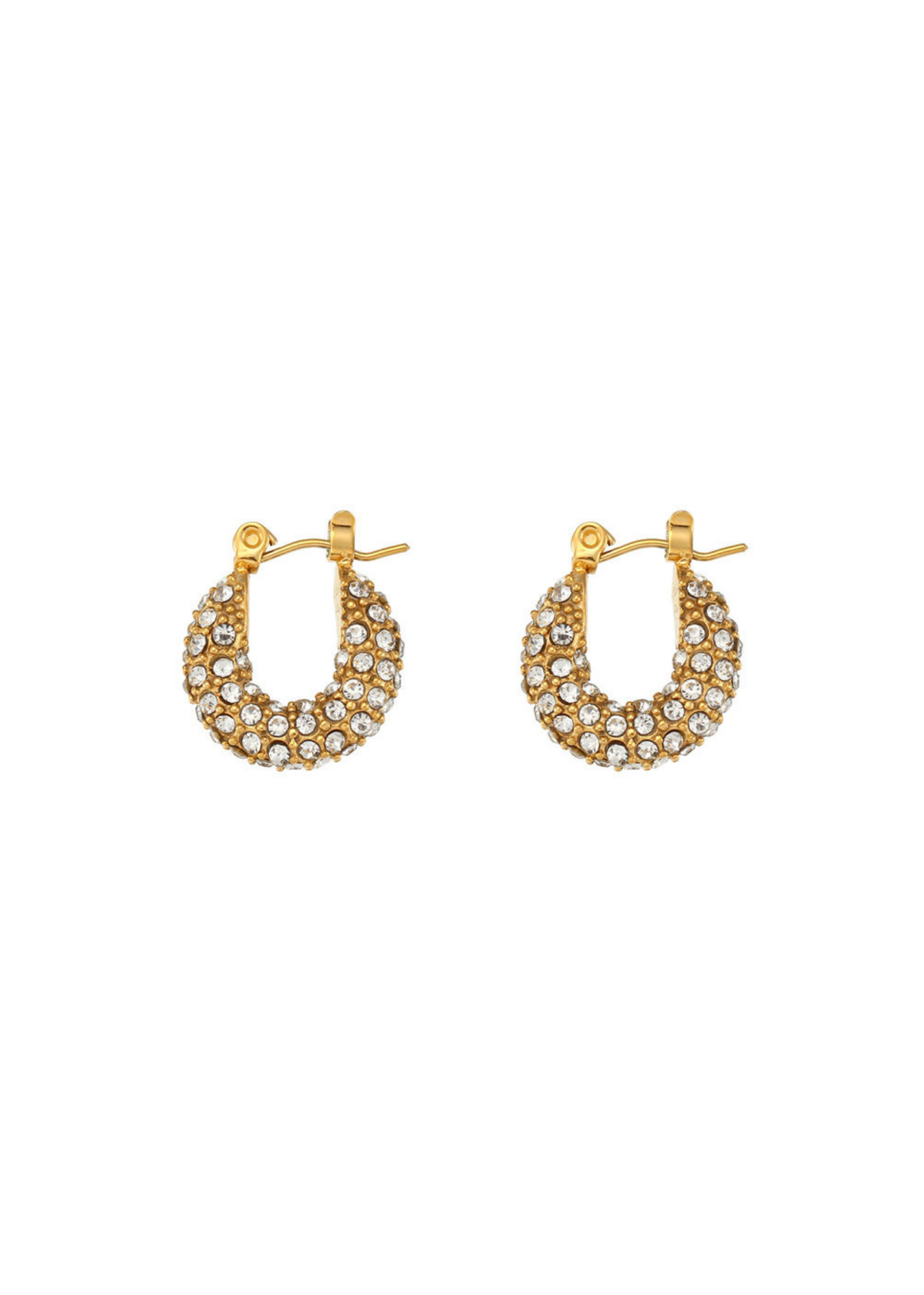 Cara Huggie Hoops small