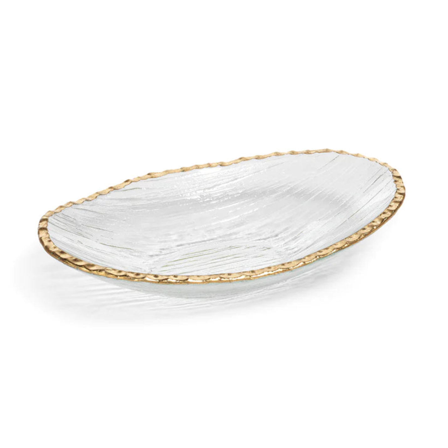 Clear Textured Bowl Large