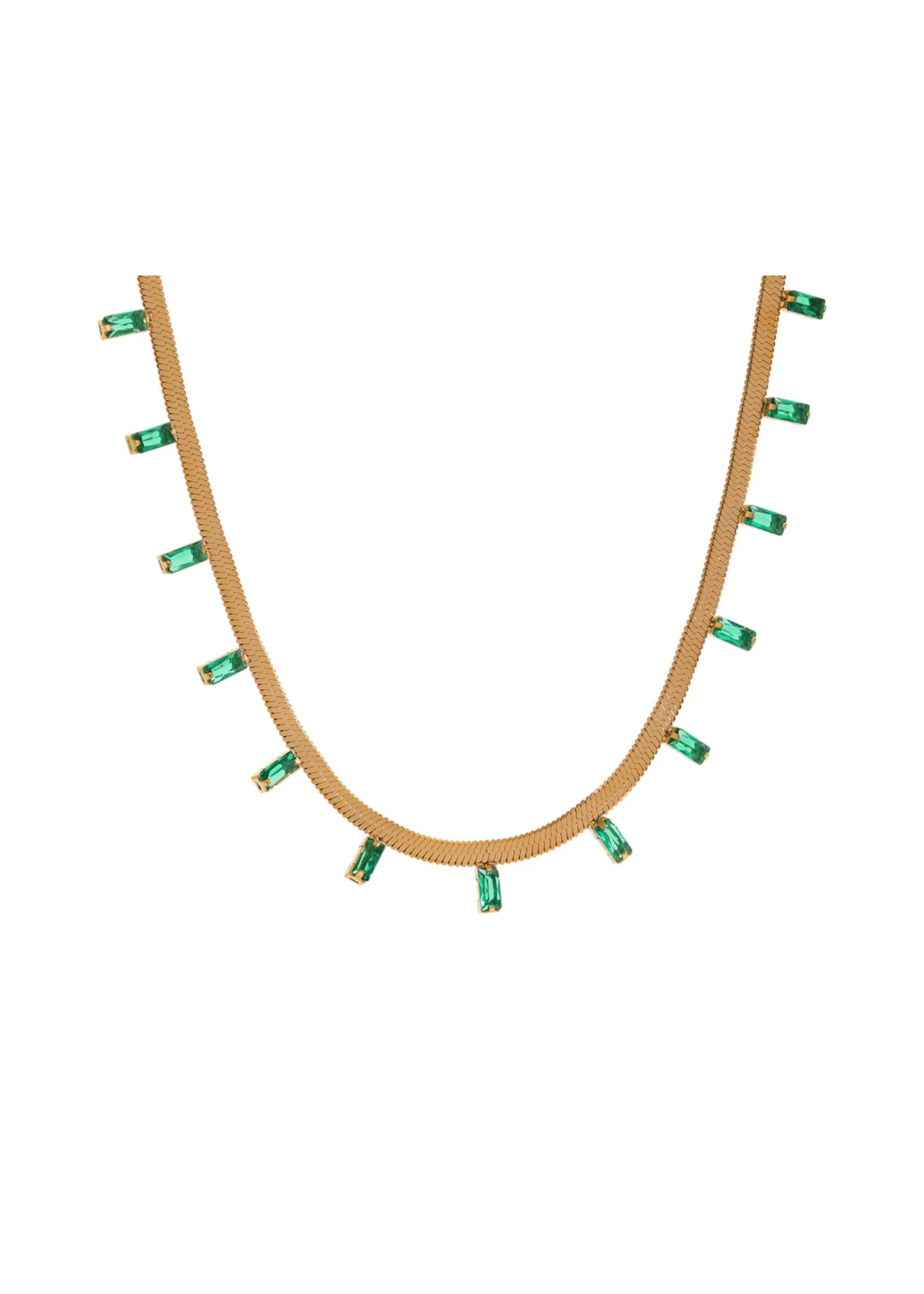 Baguette Necklace