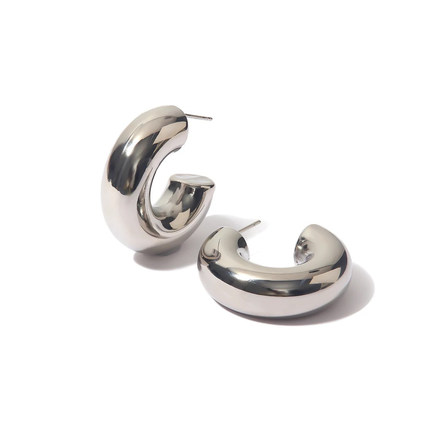 Silver Dani Hoops