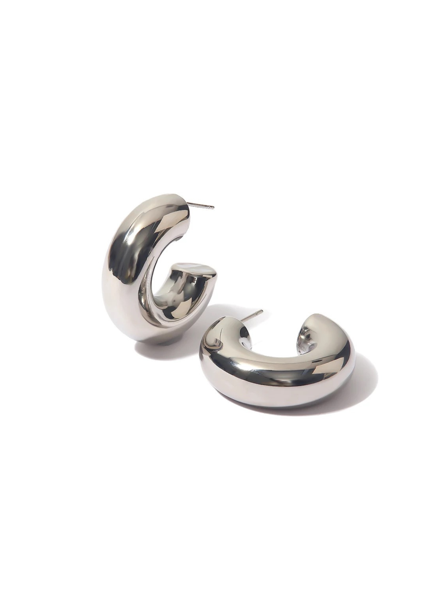 Silver Dani Hoops