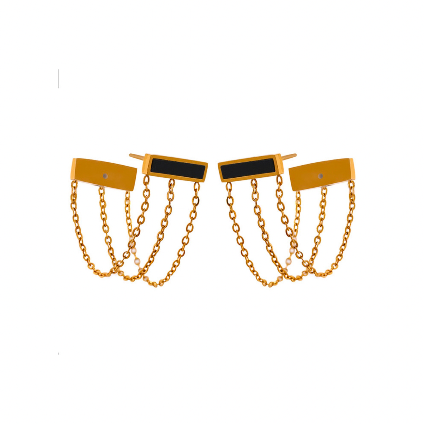 Triple Tassel Studs