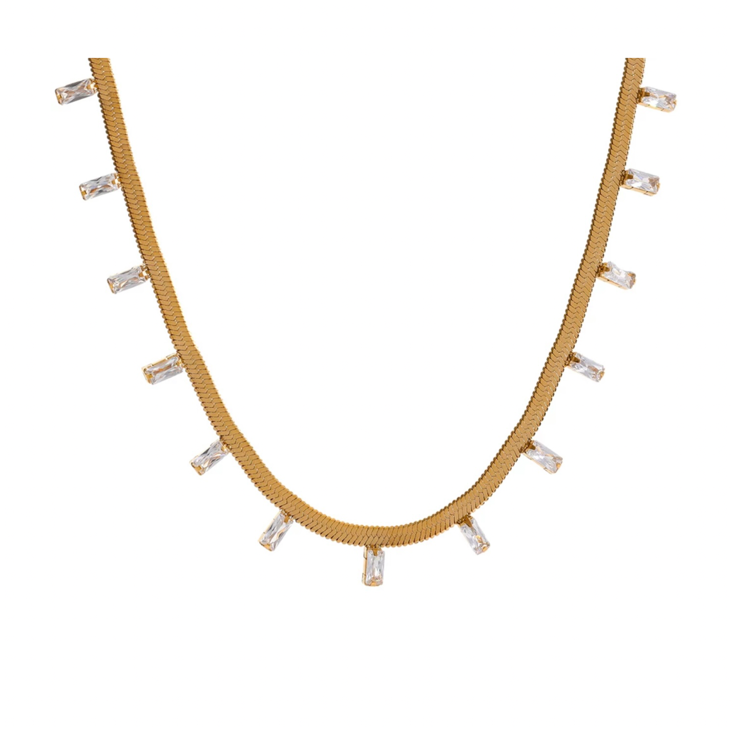 Baguette Necklace