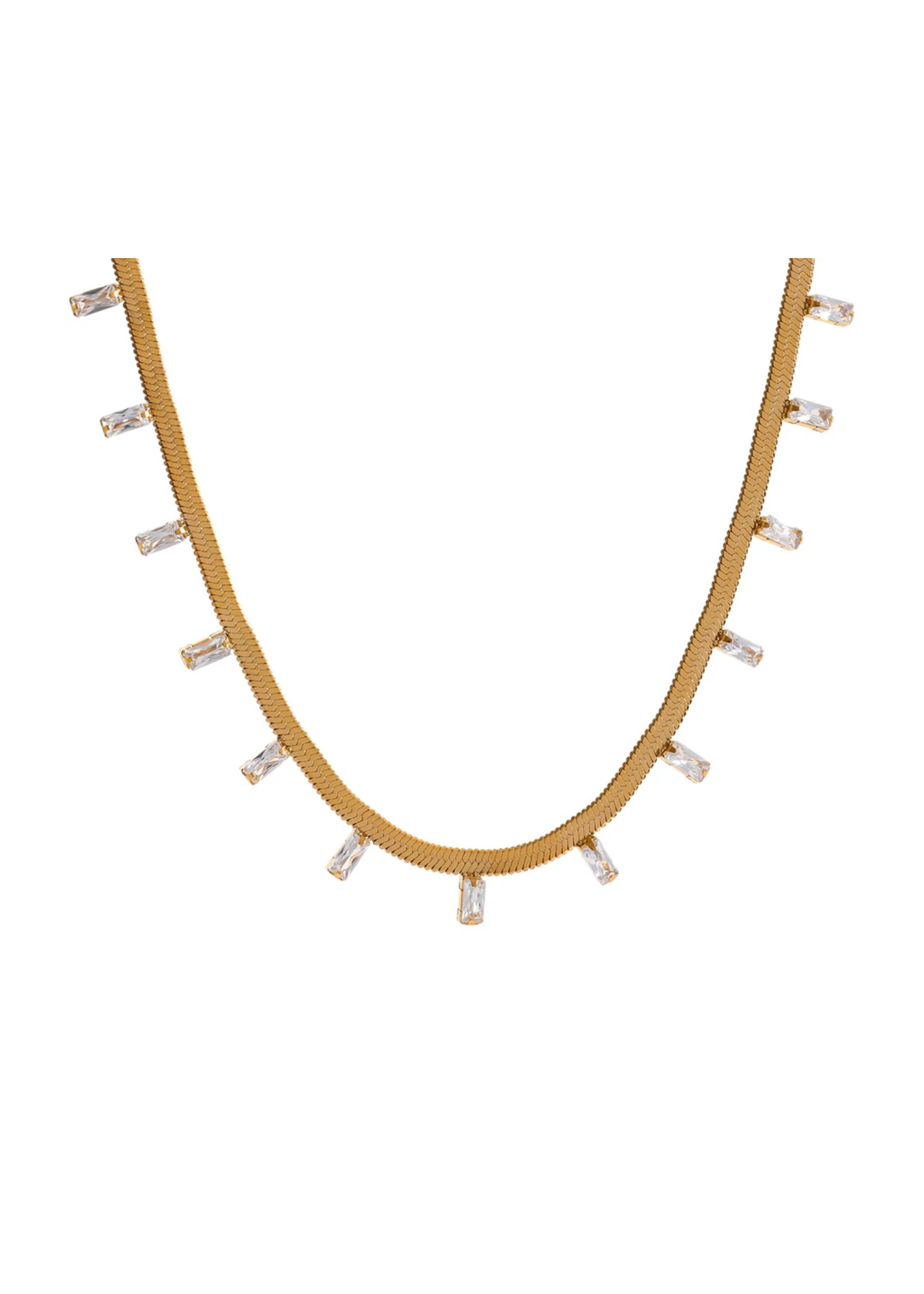 Baguette Necklace