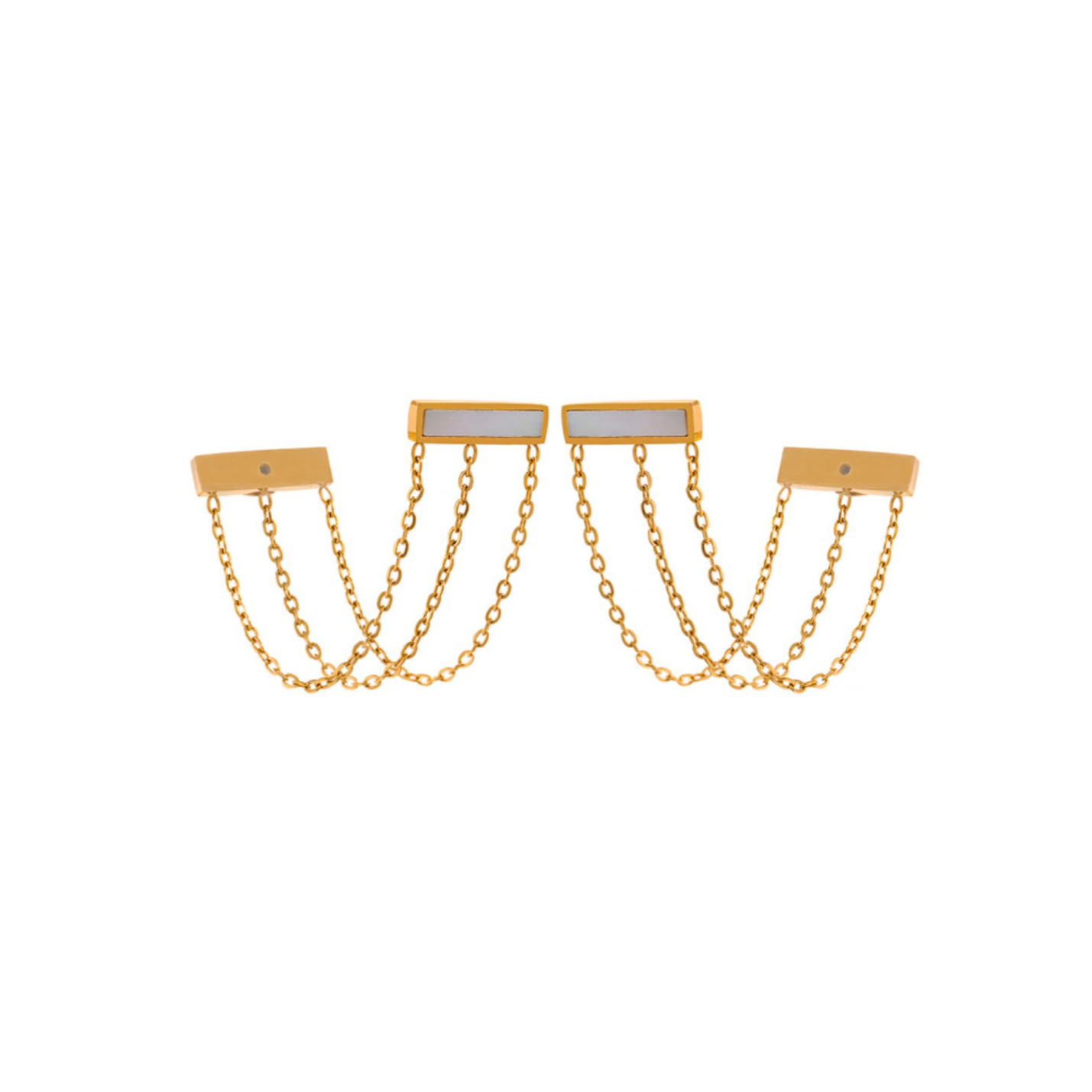 Triple Tassel Studs