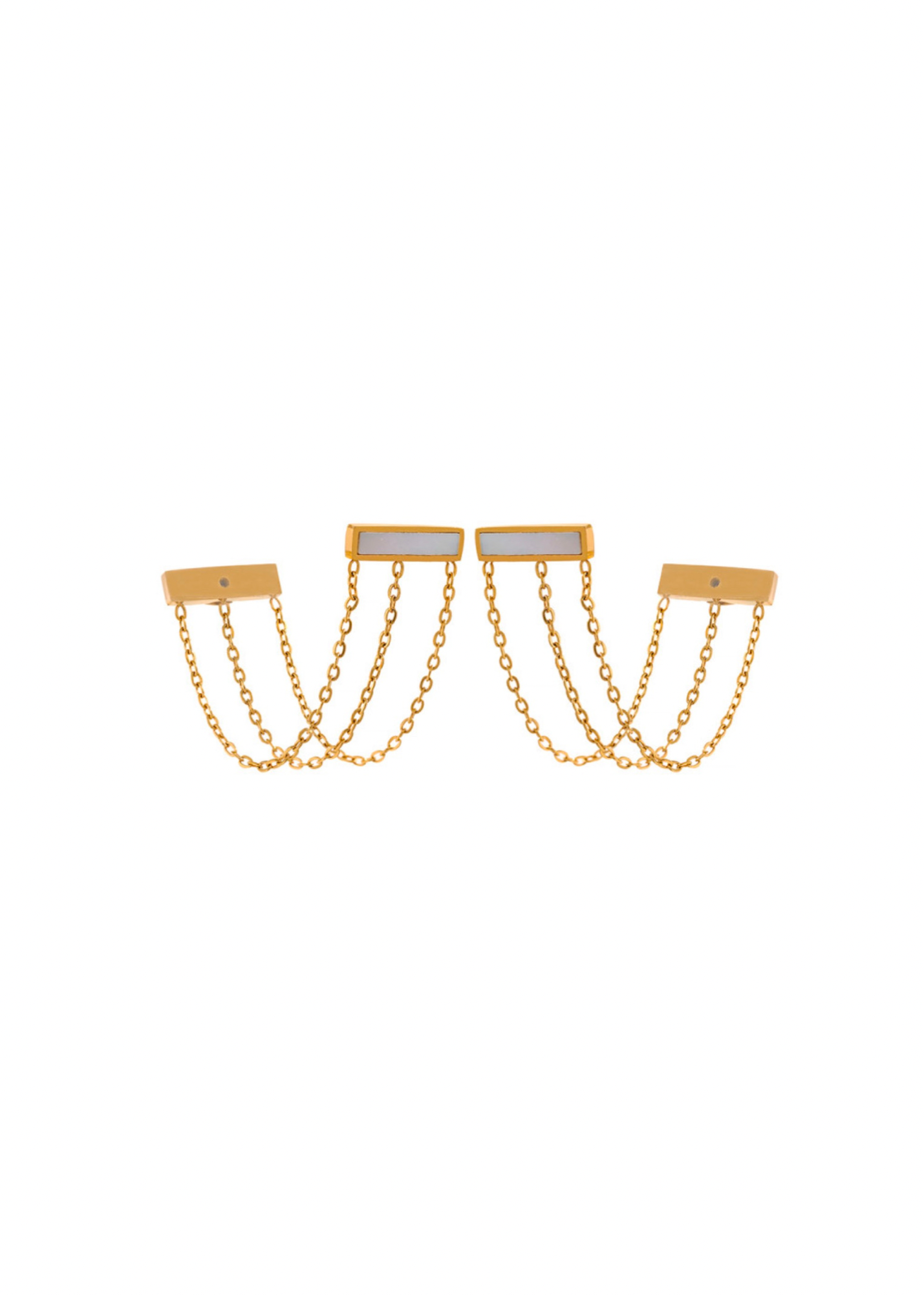 Triple Tassel Studs