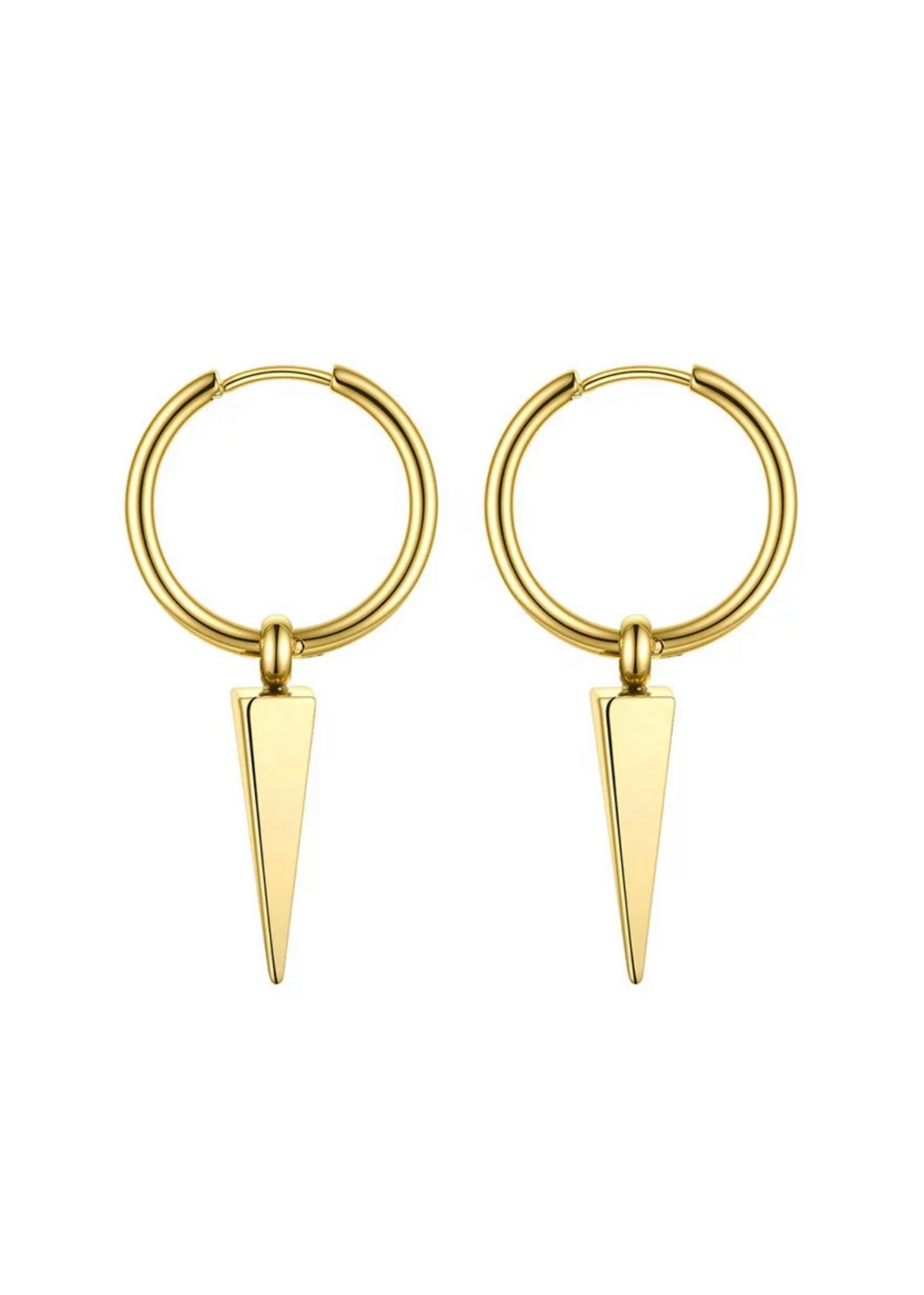Spike Huggie Hoops