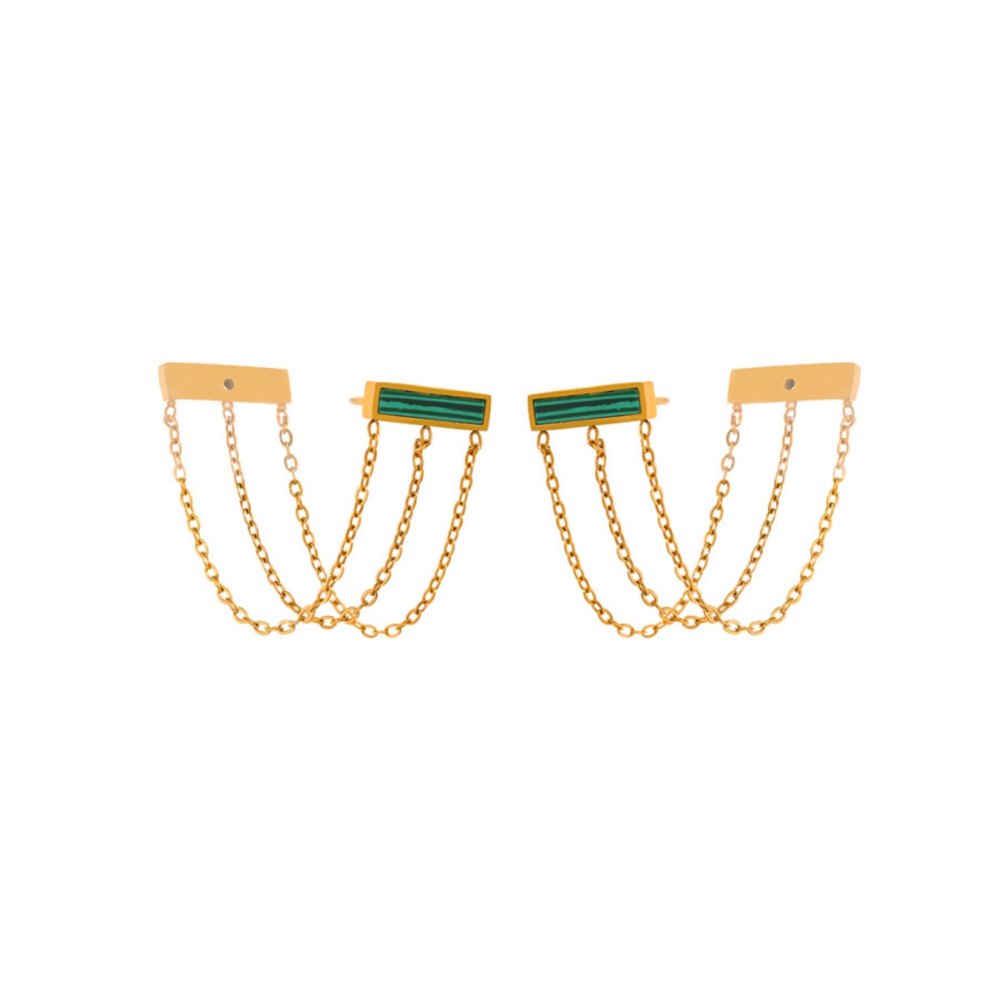 Triple Tassel Studs