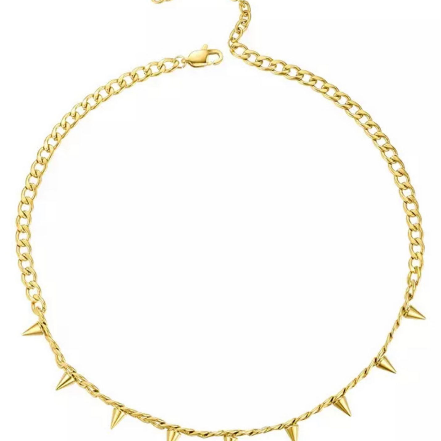 Spike x Curb Chain Necklace