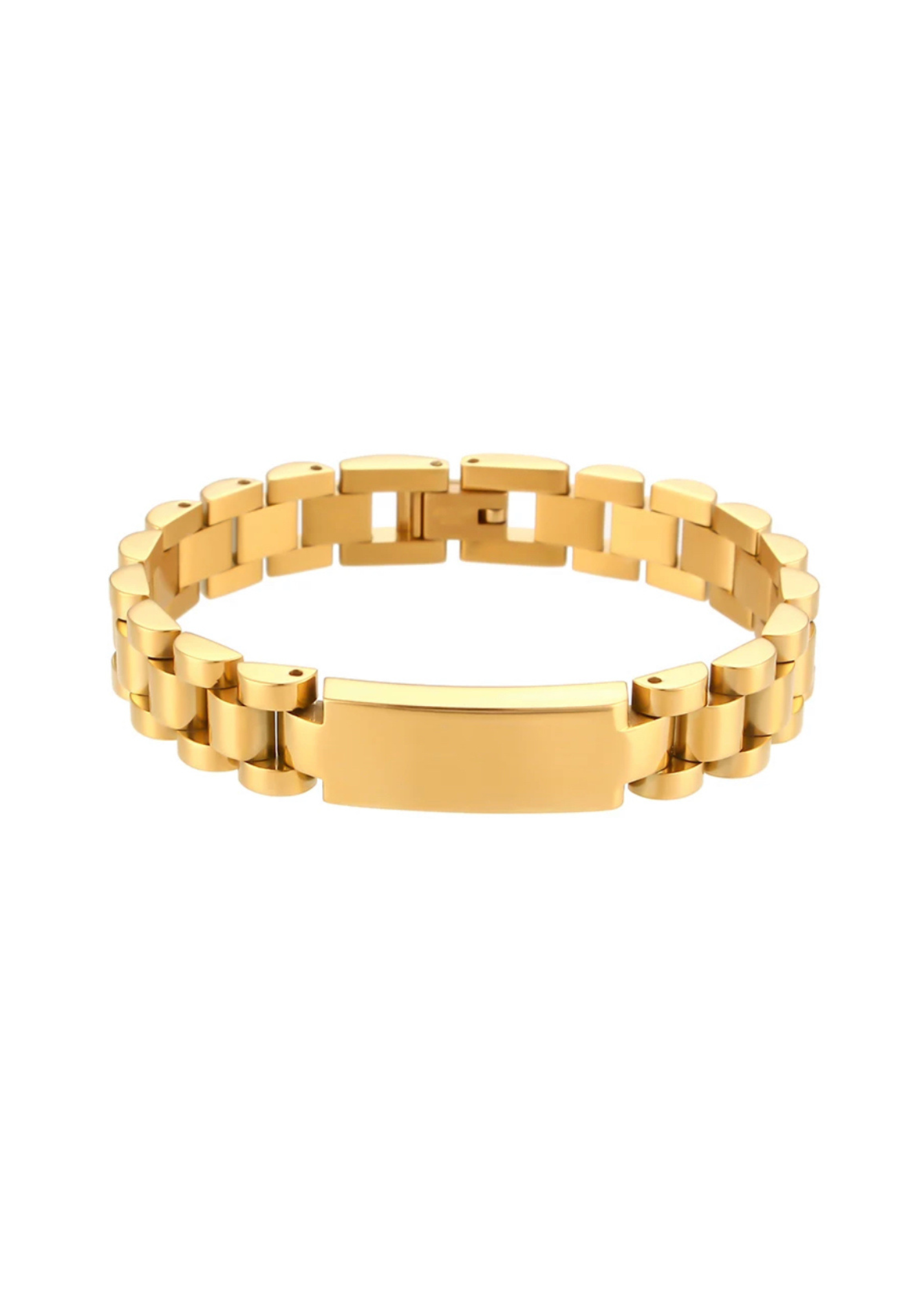 Blank Wristwatch Chain Bracelet Engraving